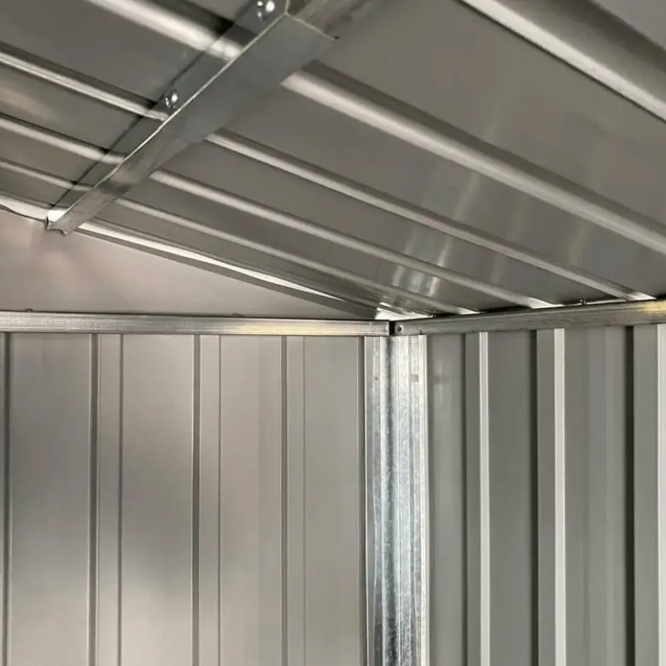 vidaXL - Tuinhuis Lichtgrijs 191x215x198 cm Gegalvaniseerd Staal
