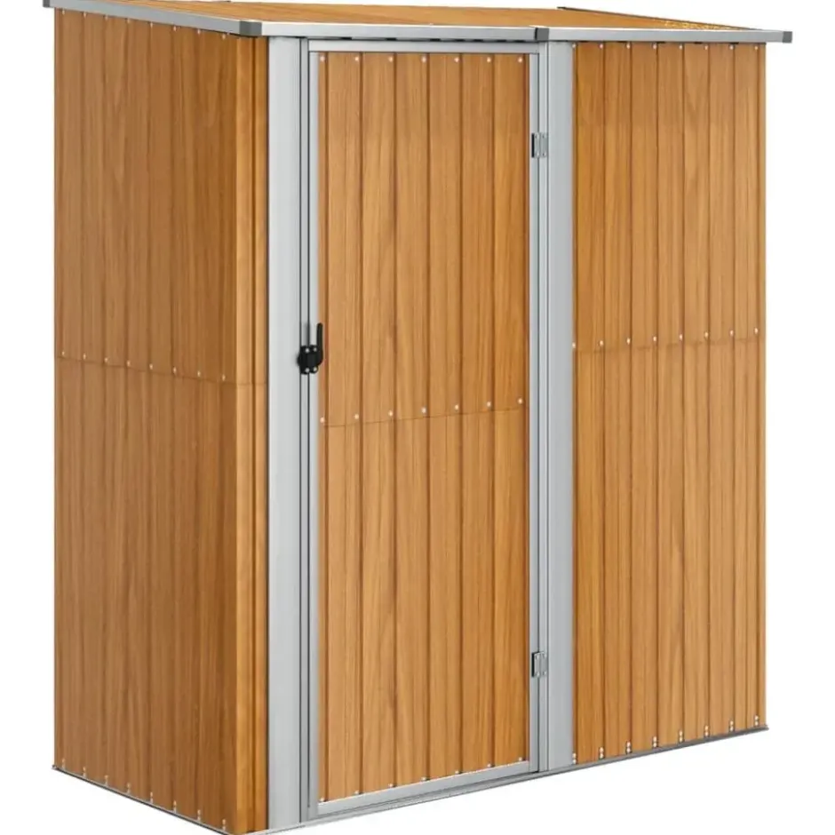 vidaXL - Tuinhuis 180,5x97x209,5 cm gegalvaniseerd staal houtlook