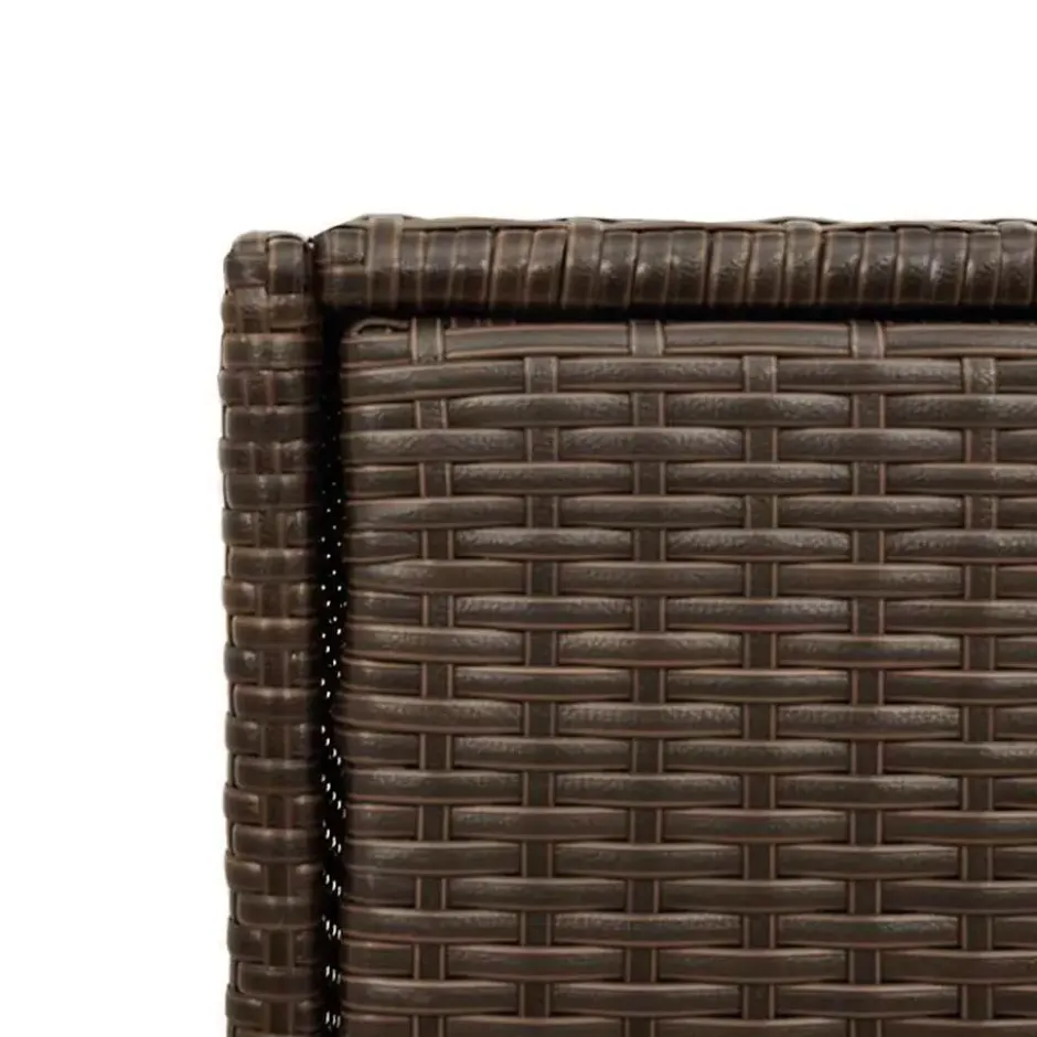 vidaXL - Tuinkast 55x55x111 cm poly rattan bruin tuin kast kastje buiten