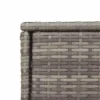 vidaXL - Tuinkast 105x55x113 cm poly rattan grijs tuin kast kastje buiten
