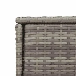 vidaXL - Tuinkast 105x55x113 cm poly rattan grijs tuin kast kastje buiten