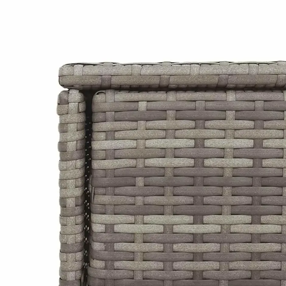 vidaXL - Tuinkast 105x55x113 cm poly rattan grijs tuin kast kastje buiten