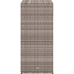 vidaXL - Tuinkast 105x55x113 cm poly rattan grijs tuin kast kastje buiten
