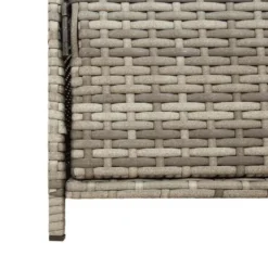 vidaXL - Tuinkast 83x45x76 cm poly rattan grijs tuin kast kastje buiten