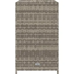 vidaXL - Tuinkast 83x45x76 cm poly rattan grijs tuin kast kastje buiten