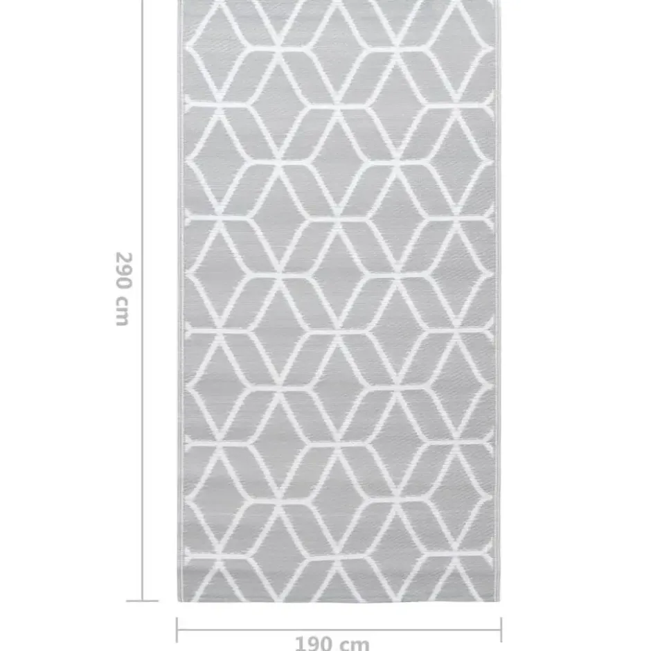 vidaXL - Tuinkleed - Grijs - Polyetheen - 190 x 290 cm