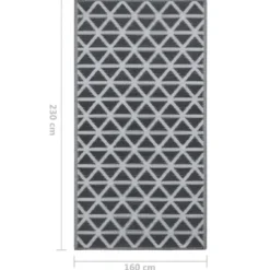 vidaXL - Tuinkleed - Zwart - Polyetheen - 160 x 230 cm
