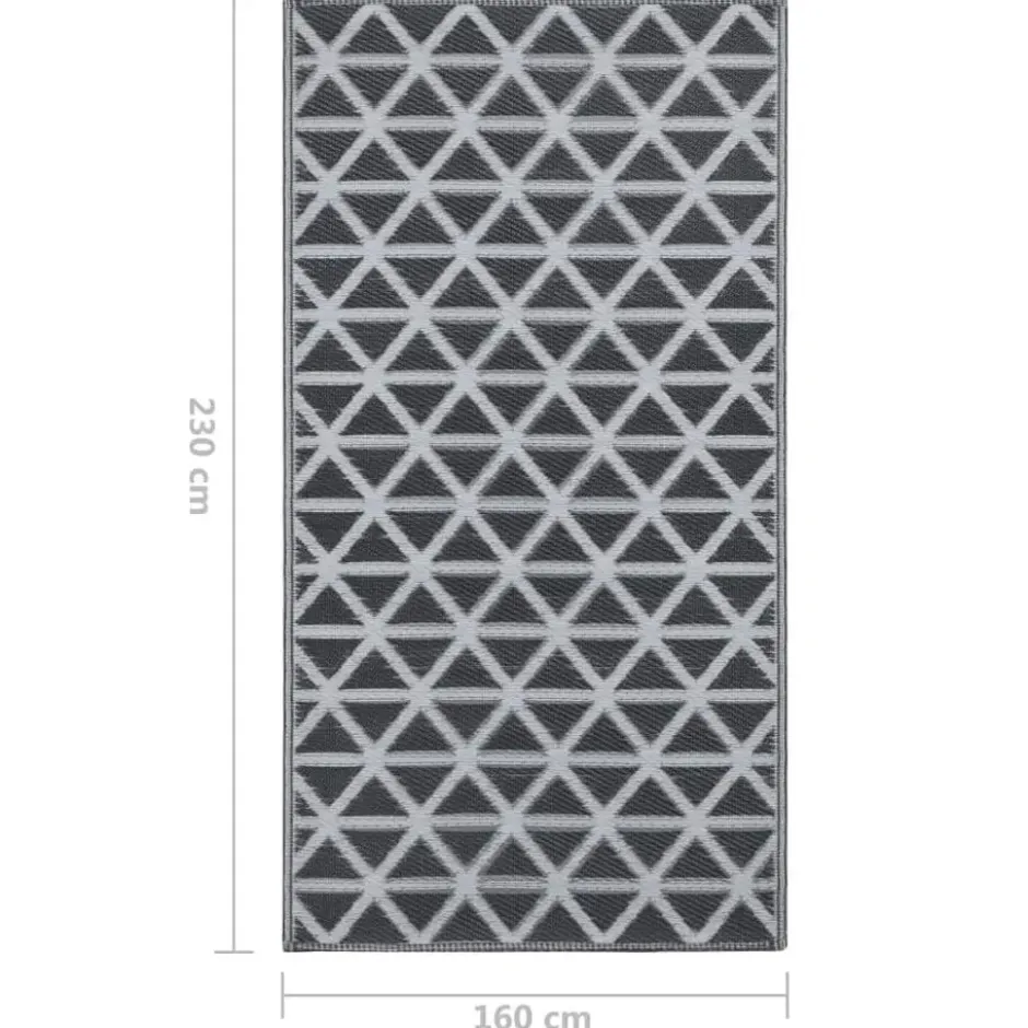 vidaXL - Tuinkleed - Zwart - Polyetheen - 160 x 230 cm