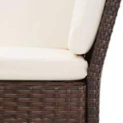 vidaXL - Tuin Loungeset - Bruin - Poly rattan