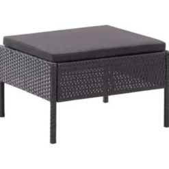 vidaXL - Tuin Loungeset - Zwart - Poly rattan