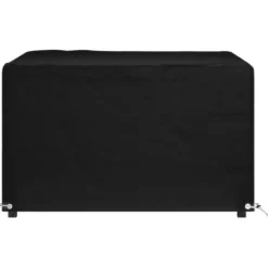 vidaXL - Tuinmeubelhoes met 8 oogjes vierkant 132x132x80 cm tuinmeubel hoes