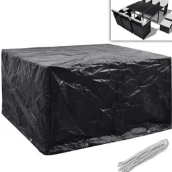 vidaXL - Tuinmeubelhoes 6-Persoons Poly Rattan Meubelhoes - 172x113x73 cm