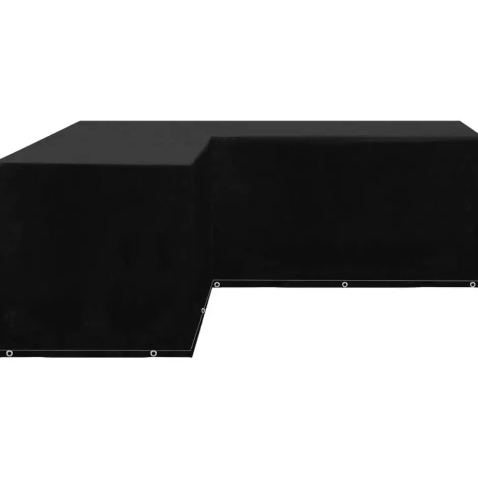 vidaXL - Tuinmeubelhoezen 12 oogjes rechthoekig 250x250x90 cm - 2 Stuks