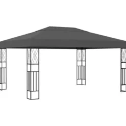 vidaXL - Tuinpaviljoen - Antraciet - Stof - 3 x 4 m
