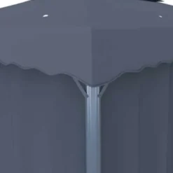 vidaXL - Tuinpaviljoen - Antraciet - Aluminium - 4 x 3 m