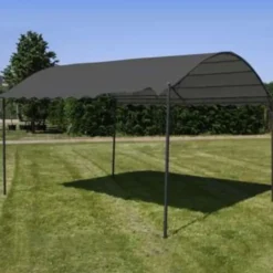 vidaXL - Tuinpaviljoen - Antraciet - Stof