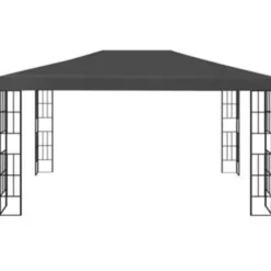 vidaXL - Tuinpaviljoen - Antraciet - Stof - 3 x 4 m
