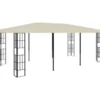 vidaXL - Tuinpaviljoen - Crème - Stof - 3 x 6 m