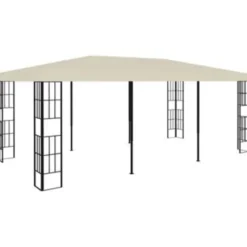 vidaXL - Tuinpaviljoen - Crème - Stof - 3 x 6 m