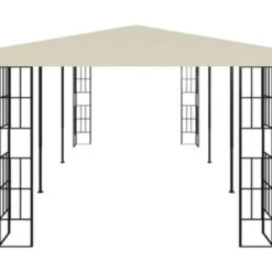 vidaXL - Tuinpaviljoen - Crème - Stof - 3 x 6 m