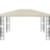 vidaXL - Tuinpaviljoen - Crème - Stof - 3 x 4 m