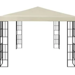 vidaXL - Tuinpaviljoen - Crème - Stof - 3 x 4 m