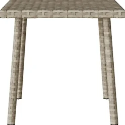 vidaXL - Tuin Salontafel - Grijs - Poly rattan - 40 x 40 x 37 cm