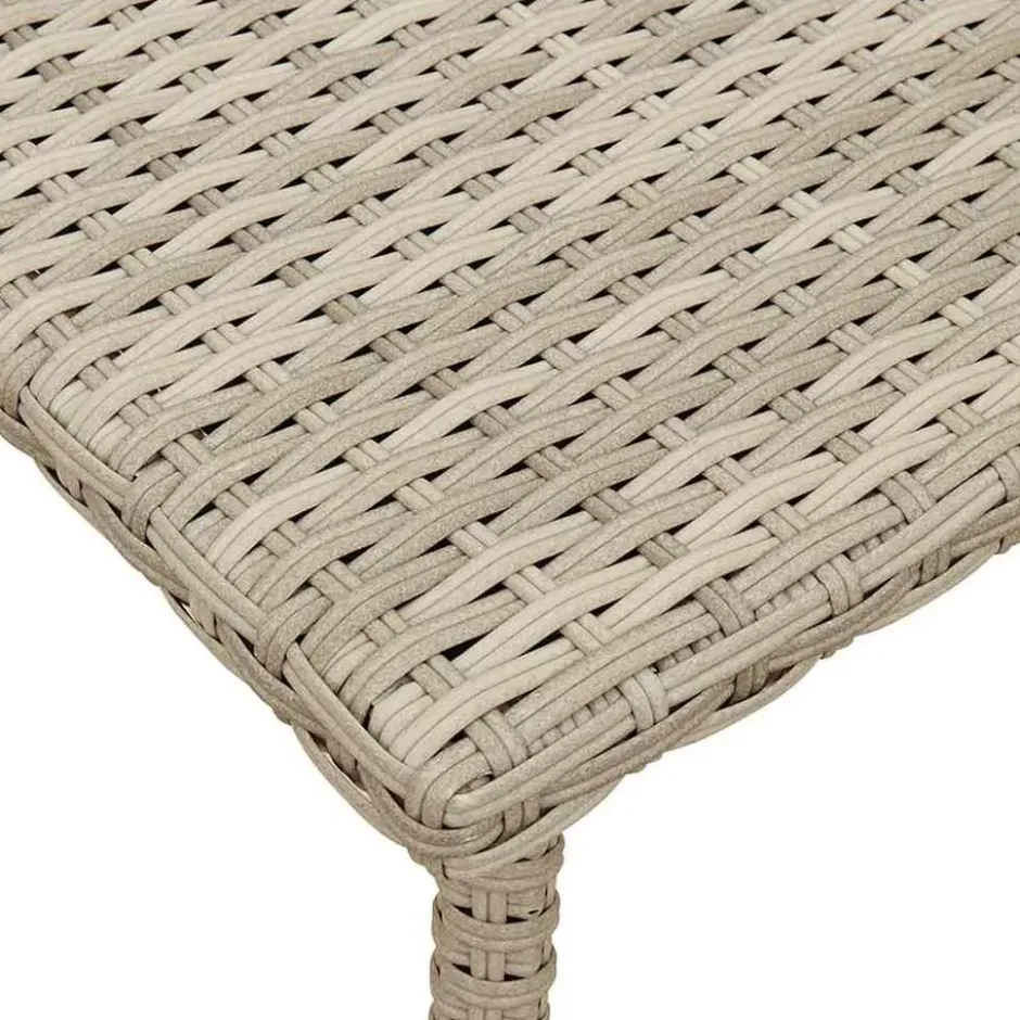 vidaXL - Tuin Salontafel - Grijs - Poly rattan - 40 x 40 x 37 cm