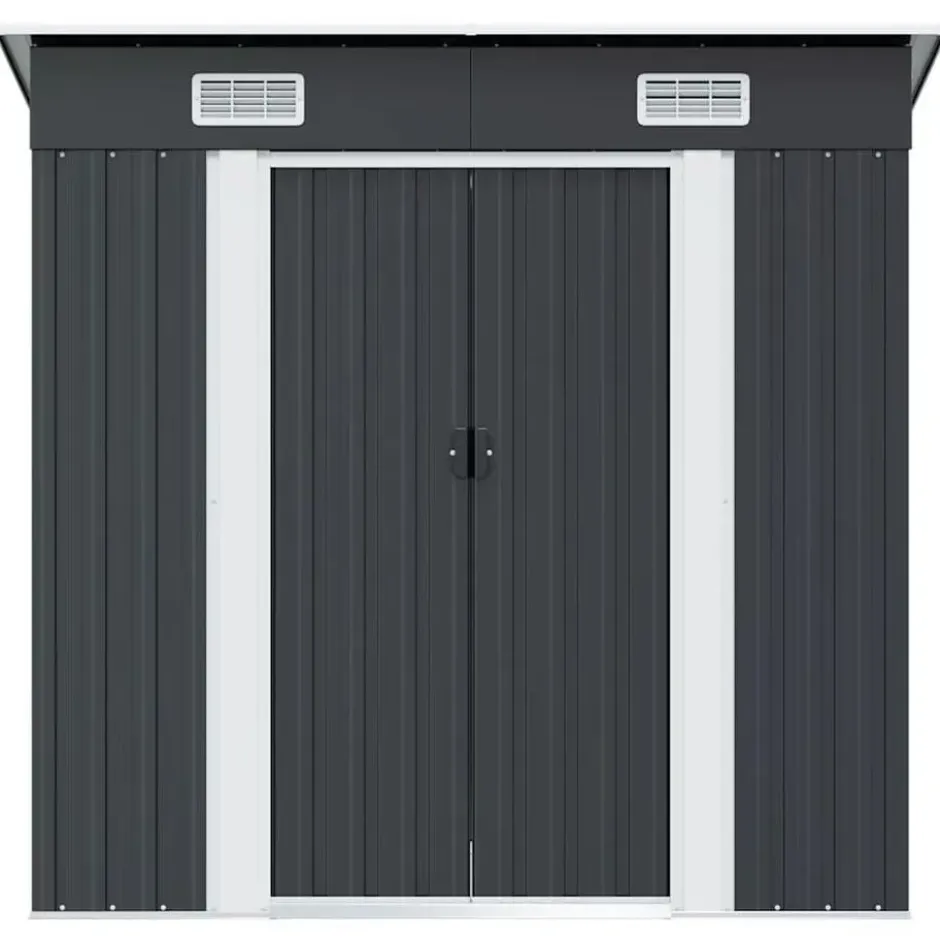 vidaXL - Tuinschuur - Antraciet - Staal