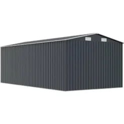 vidaXL - Tuinschuur - Antraciet - Staal