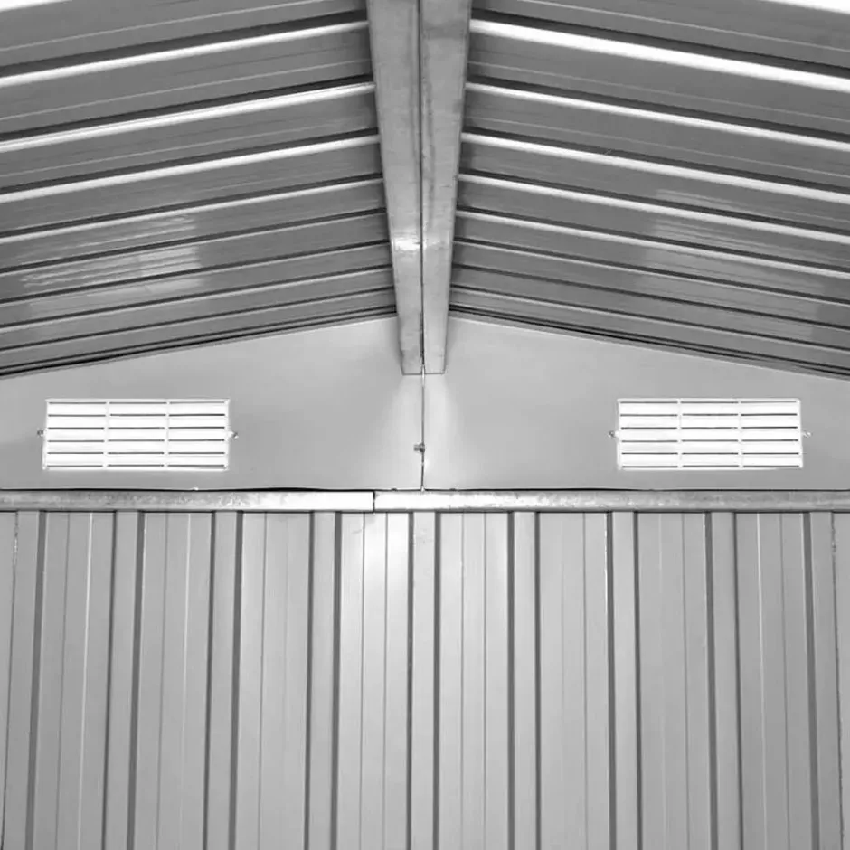 vidaXL - Tuinschuur - Antraciet - Staal
