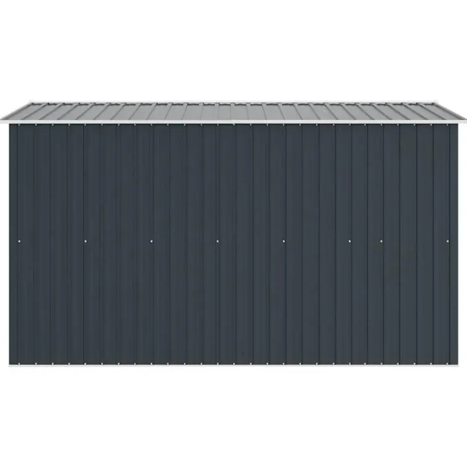 vidaXL - Tuinschuur - Antraciet - Staal - 257 x 298 x 178 cm
