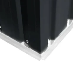 vidaXL - Tuinschuur - Antraciet - Staal - 257 x 298 x 178 cm