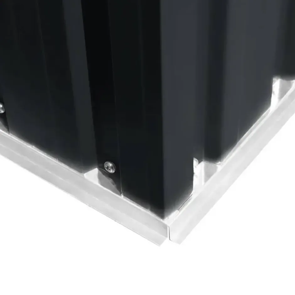 vidaXL - Tuinschuur - Antraciet - Staal - 257 x 298 x 178 cm