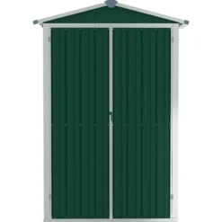 vidaXL - Tuinschuur Gegalvaniseerd Staal Groen Schuur - 116x45x175 cm