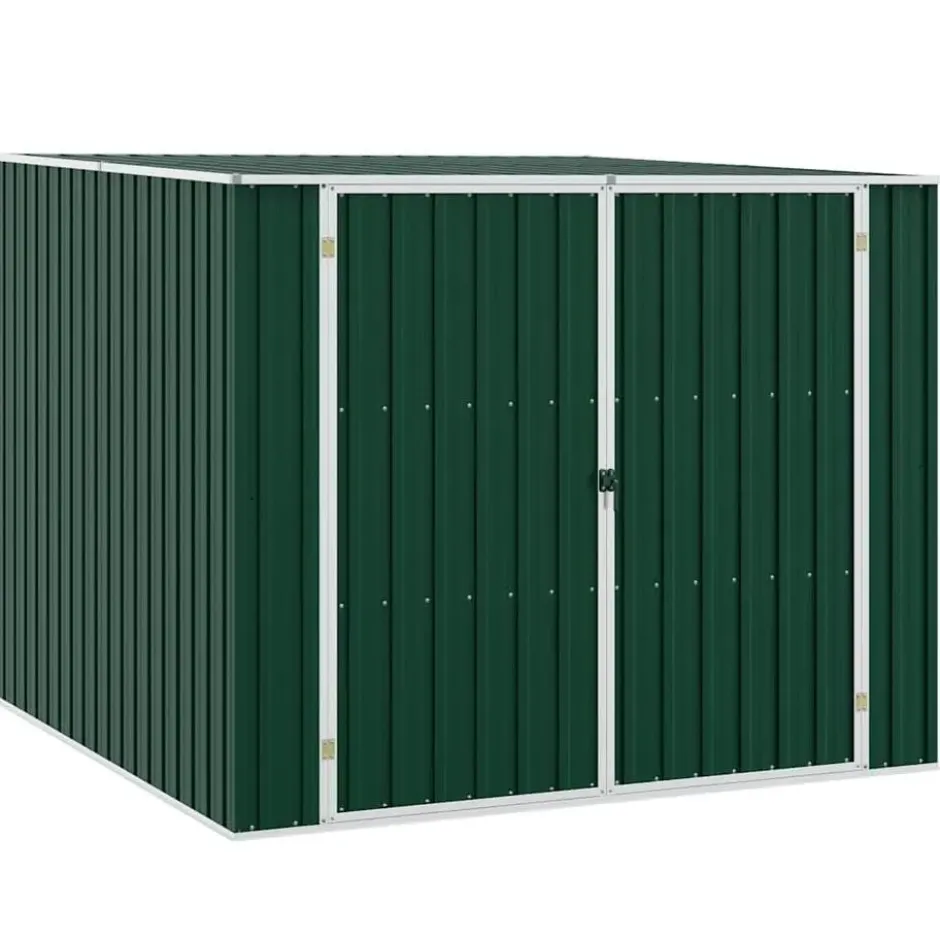 vidaXL - Tuinschuur Gegalvaniseerd Staal Groen Schuur - 195x198x159 cm