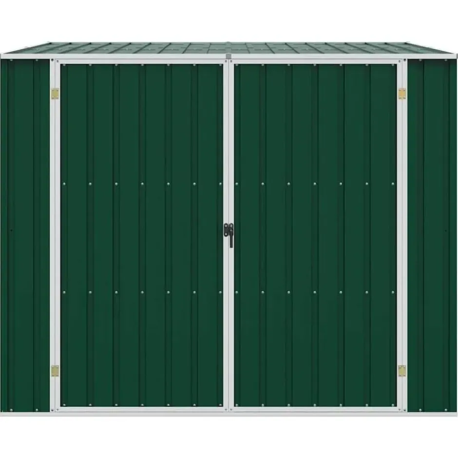 vidaXL - Tuinschuur Gegalvaniseerd Staal Groen Schuur - 195x198x159 cm