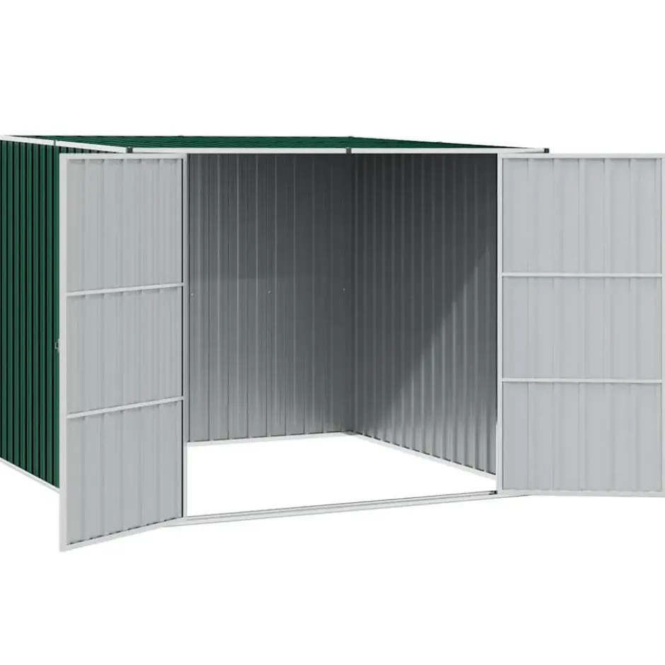vidaXL - Tuinschuur Gegalvaniseerd Staal Groen Schuur - 195x198x159 cm