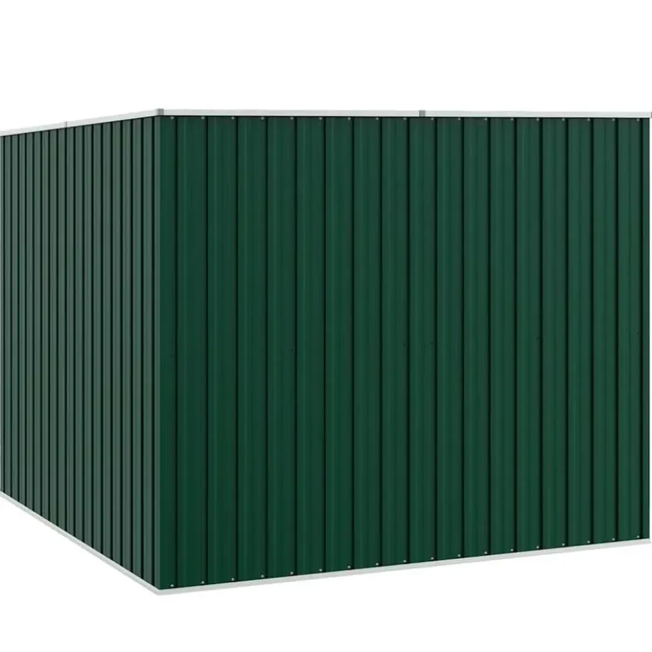 vidaXL - Tuinschuur Gegalvaniseerd Staal Groen Schuur - 195x198x159 cm
