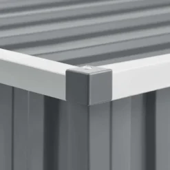 vidaXL - Tuinschuur Gegalvaniseerd Staal Grijs Schuur - 195x198x159 cm