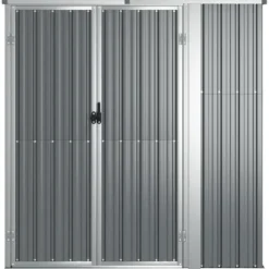 vidaXL - Tuinschuur - Grijs - Staal
