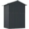 vidaXL - Tuinschuur 126x97,5x177 cm gegalvaniseerd staal antracietkleur
