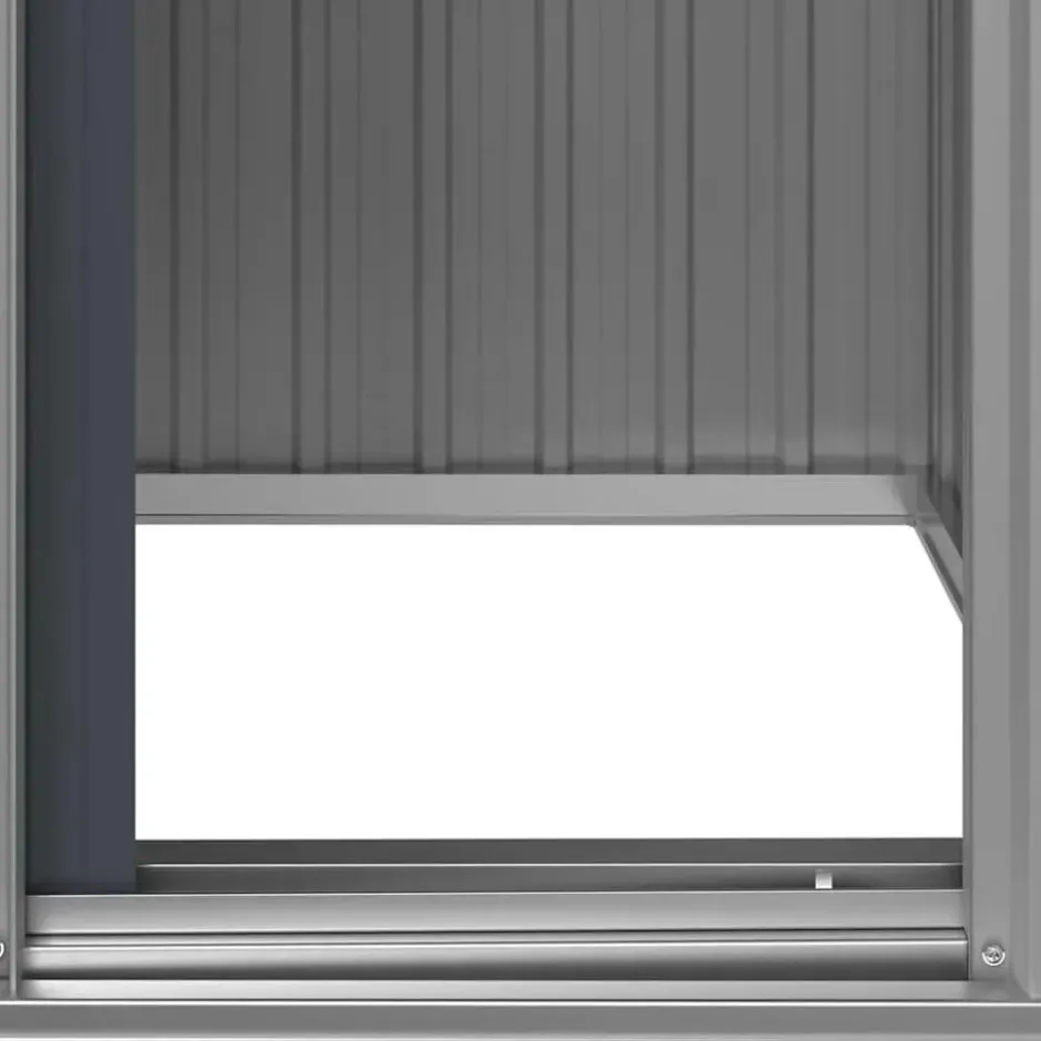 vidaXL - Tuinschuur 126x97,5x177 cm gegalvaniseerd staal antracietkleur