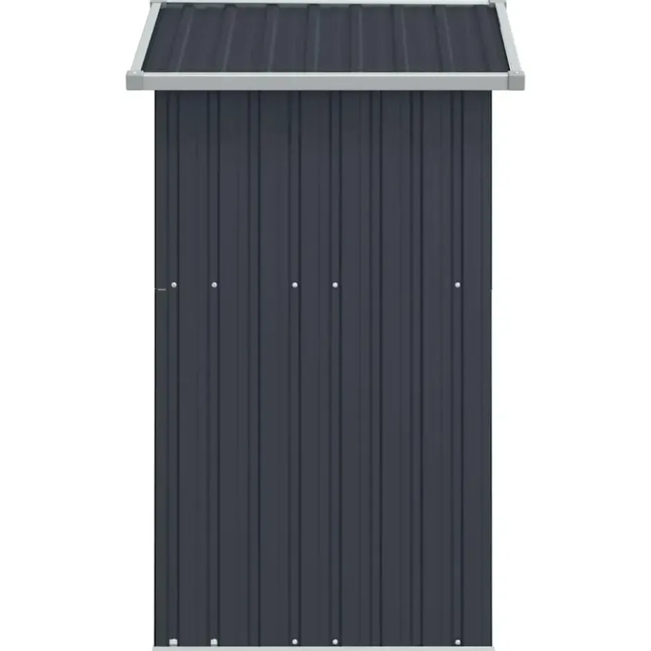 vidaXL - Tuinschuur 126x97,5x177 cm gegalvaniseerd staal antracietkleur