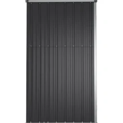 vidaXL - Tuinschuur 161x89x161 cm gegalvaniseerd staal antracietkleurig