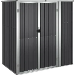 vidaXL - Tuinschuur 161x89x161 cm gegalvaniseerd staal antracietkleurig