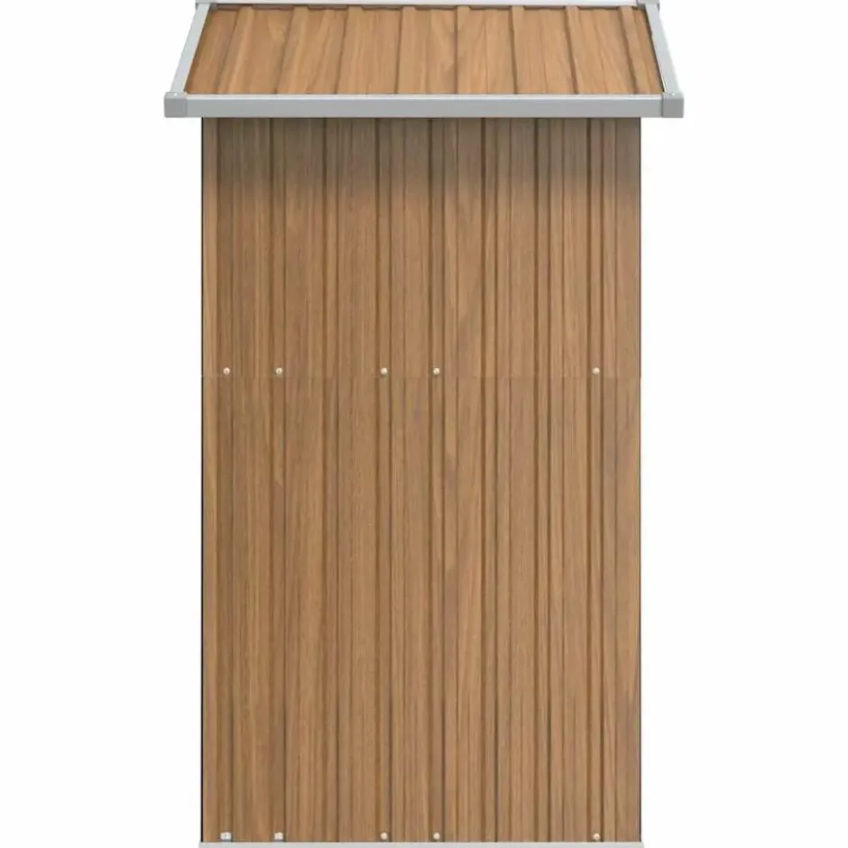 vidaXL - Tuinschuur 126x97,5x177 cm gegalvaniseerd staal Bruin