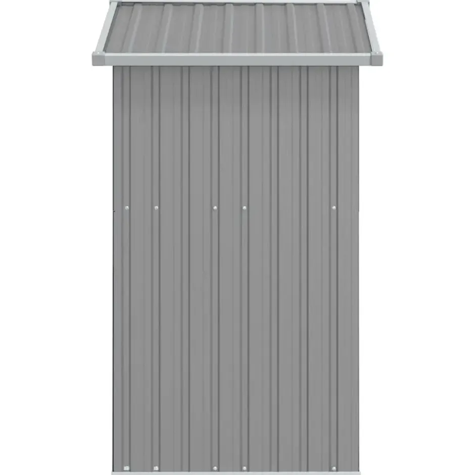 vidaXL - Tuinschuur 126x97,5x177 cm gegalvaniseerd staal grijs tuin schuur