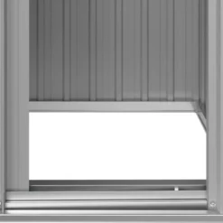 vidaXL - Tuinschuur 126x97,5x177 cm gegalvaniseerd staal grijs tuin schuur