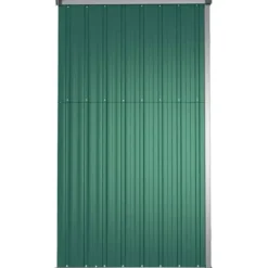 vidaXL - Tuinschuur 161x89x161 cm gegalvaniseerd staal groen gereedschapsschuur